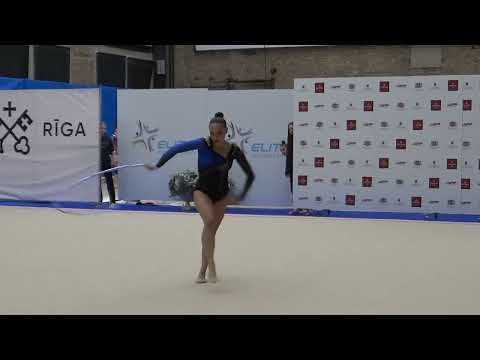 Reičela Rozentāle hoop Latvijas atklātais čempionāts mākslas vingrošanā “5 ELITE”