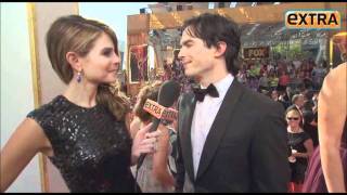 Ian Somerhalder & Nina Dobrev on Extra
