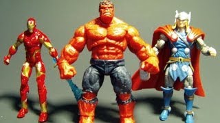 MARVEL UNIVERSE HEROIC AGE HEROES RED HULK THOR IRON MAN 3 PACK FIGURE REVIEW