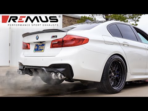 BMW F90 M5 Competition REMUS Exhaust Install + Sound | LOUD Revs, Crackles, Acceleration!