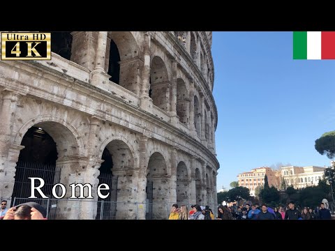 🇮🇹Rome Winter Walk - Colosseum -【4K 60fps】