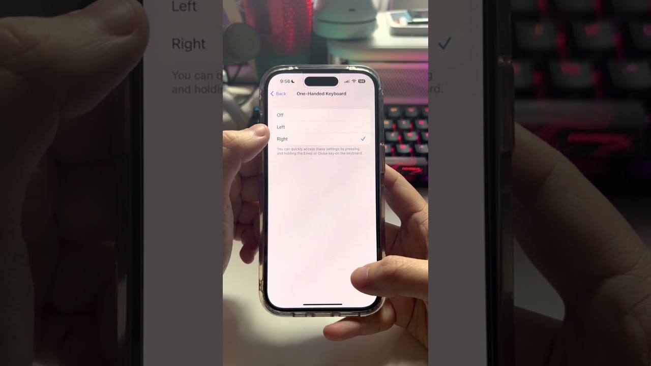 Change This iPhone Setting to Type With One Hand #shorts
