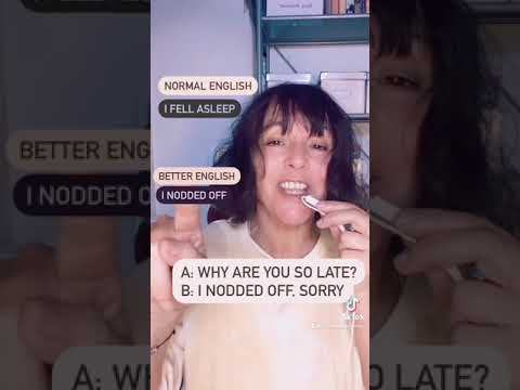 Advanced English vs Normal English Nod off vs fall sleep