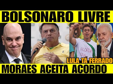 BOLSONARO LIVREEE - TACADA DE MESTRE DE NIKOLAS - MORAES ACEITA ACORDO -LULA FOI TRAÍDO e DESCARTAD