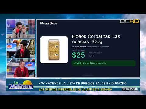 HOY HACEMOS LA LISTA DE PRECIOS BAJOS EN DURAZNO - LAS OFERTAS IMPERDIBLES DE LA APP ESTA SEMANA