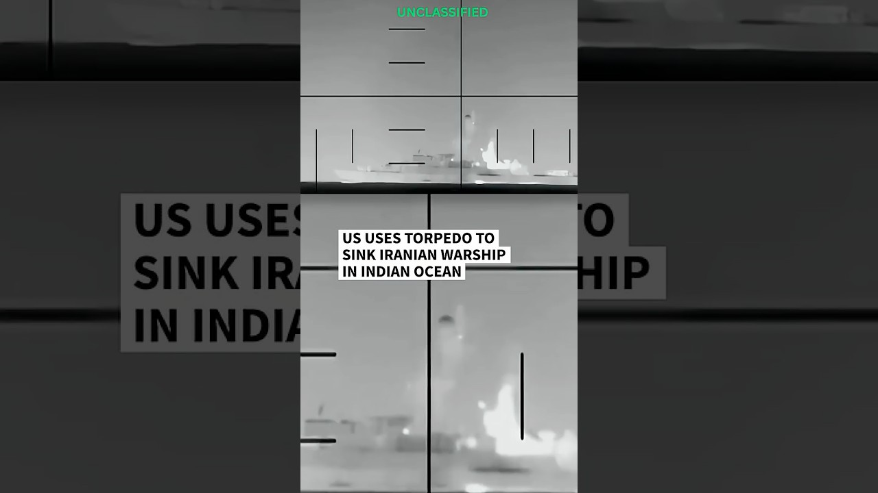 Video | US uses torpedo to sink Iranian warship in Indian Ocean | AFP