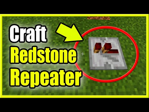 YourSixGaming - How to Make a Redstone Repeater in Minecraft Survival (Recipe Tutorial)