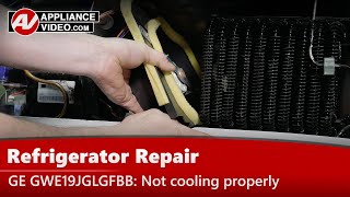 GE Refrigerator Repair — Is Not Cooling Properly: Condenser Fan Motor