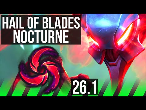NOCTURNE vs SYLAS (JGL) | 42K damage, Hail Of Blades | EUW Master | 26.1