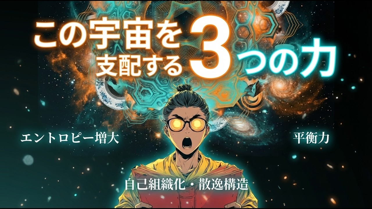 【💫】宇宙の真理がわかりました...【エントロピー・散逸構造・自己組織化・平衡力】