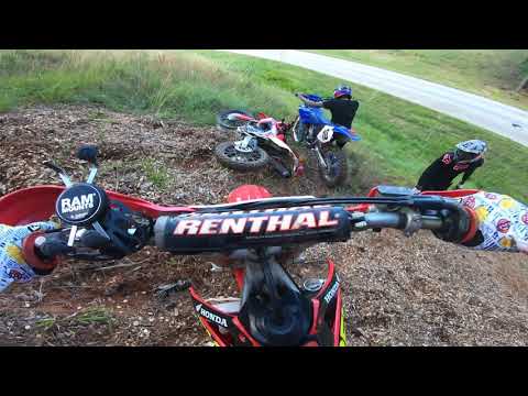 Funny Dirt Bike Crashes On AWESOME Wood Trail  !!