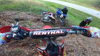 Funny Dirt Bike Crashes On AWESOME Wood Trail !!