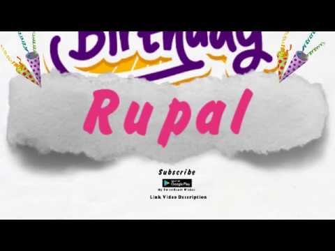 Happy Birthday Rupal