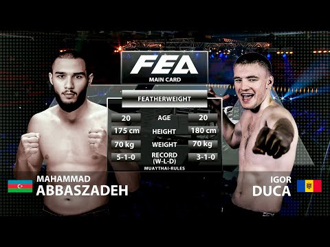 FREE FULL FIGHT | Featherweight Bout, Muay Thai Rules. Abbaszadeh vs.  Duca. FEA  29.11.2025.