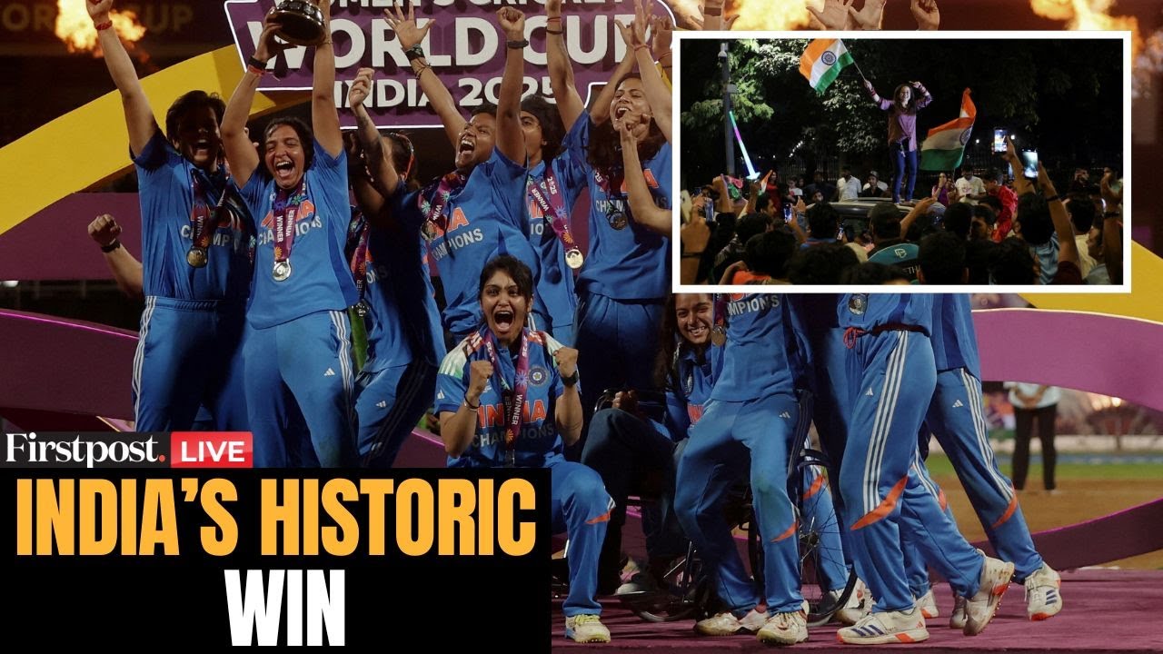 LIVE: India Celebrates as Women’s Cricket Team Wins Maiden ODI World Cup Title | N18G