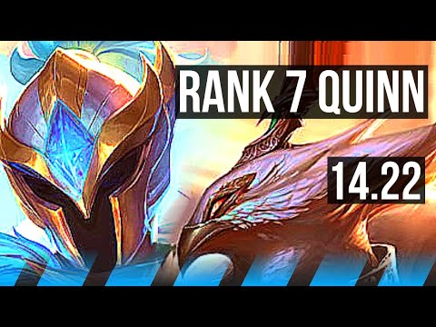 QUINN vs AZIR (MID) | 9 solo kills, Rank 7 Quinn, 54k DMG, Legendary | KR Grandmaster | 14.22