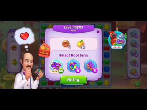 Level 13243. Since when was I able to complete this level in the game Homescapes 🤔