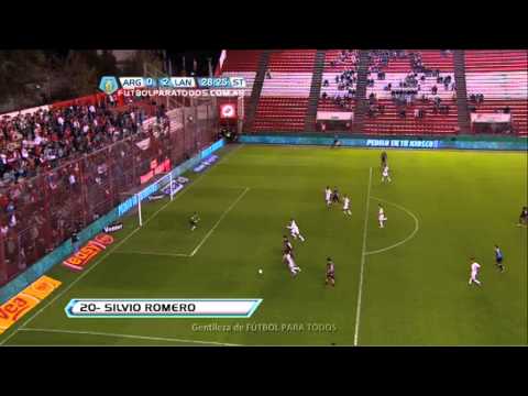 Gol de Romero. Argentinos 0 Lanús 2. Fecha 12. Torneo Final 2013