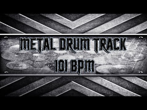 Groovy Metal Drum Track 101 BPM (HQ,HD)