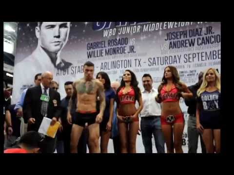 GABE ROSADO AND WILLIE MONROE JR RIPPED AND AHEAD DURING WEIGH-IN