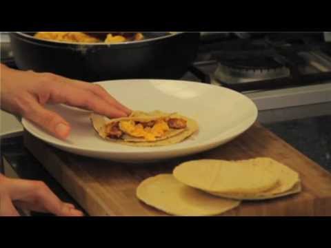 Tacos de huevo con chorizo