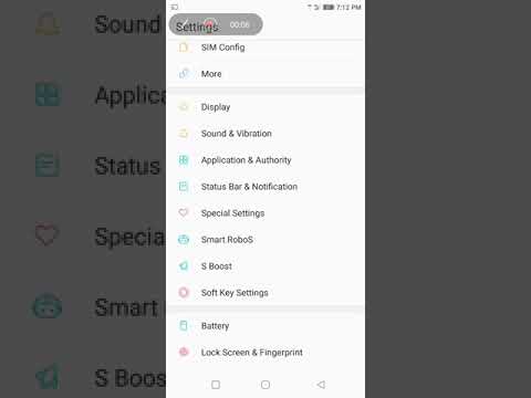 Developer option in infocus phone touch 7 times