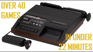 Over 40 Fairchild Channel F Games In Under 22 Minutes