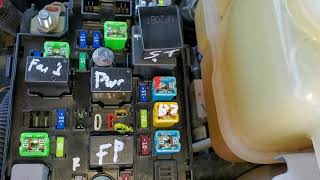 2014 Chevy Captiva Starter Fuse, Starter Relay