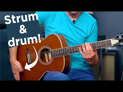 How to Strum and Drum - Percussive Acoustic Guitar Lesson 1