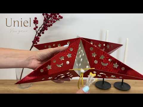 UL 00008588 ULD H4545 005 STA 2AA WARM WHITE IP20 GOLDEN STAR  Фигура светодиодная «Золотая звезда»