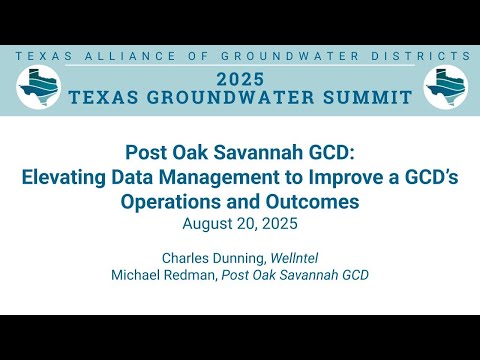 Post Oak Savannah GCD: Elevating Data Management to Improve a GCD's Operations and Outcomes