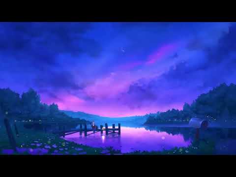 4K Anime Purple Evening Sky - Relaxing Live Wallpaper - 1 Hour Screensaver - Infinite Loop