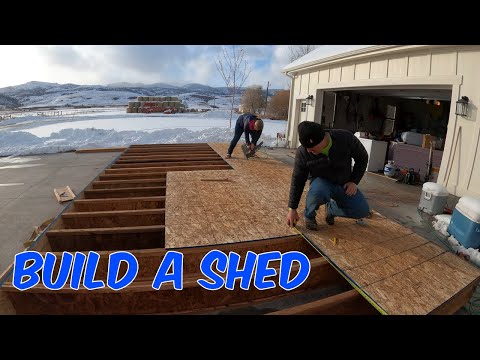 BUILD A SHED. The Floor  12x24