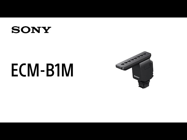 Vidéo SONY ECM-B1M Micro Digital pour Alpha 7 III/ 7R IV/ 9 II