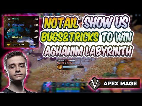 N0tail Breaks The World Record In Aghanim Labyrinth T5 Apex Mage 16 min only (Boss Skip)