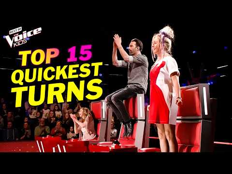 FASTEST EVER: TOP 15 Quickest Chair Turns | Best Of The Voice Kids