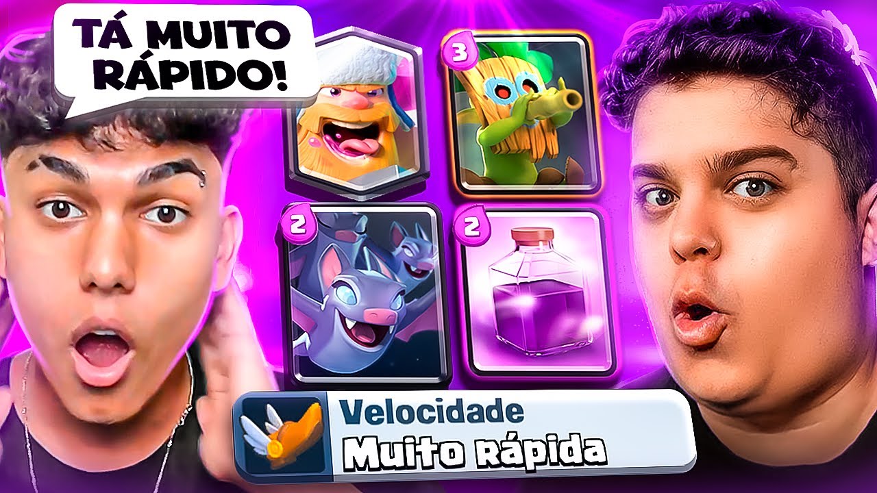 USAMOS SO AS CARTAS ››MUITO RAPIDO‹‹ no 2V2 E HUMILHAMOS TODOS! Ft Kennedy Clash