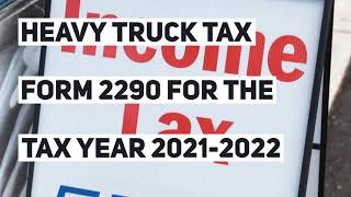 Form 2290 Tax form 2290 online And Schedule 1 Proof Is Due On August 31, 20