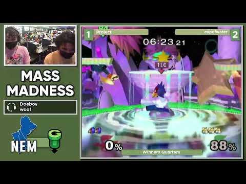 Mass Madness 40 SSBM - Project (Fox, Falco) vs. OUG | cupofwater (Fox) - Melee WQF