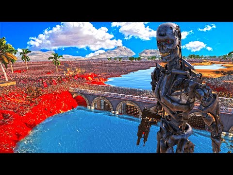 T- 800 Terminator vs 2.6 million joint Human Army !!  Ultimate Epic Battle Simulator 2 | UEBS 2
