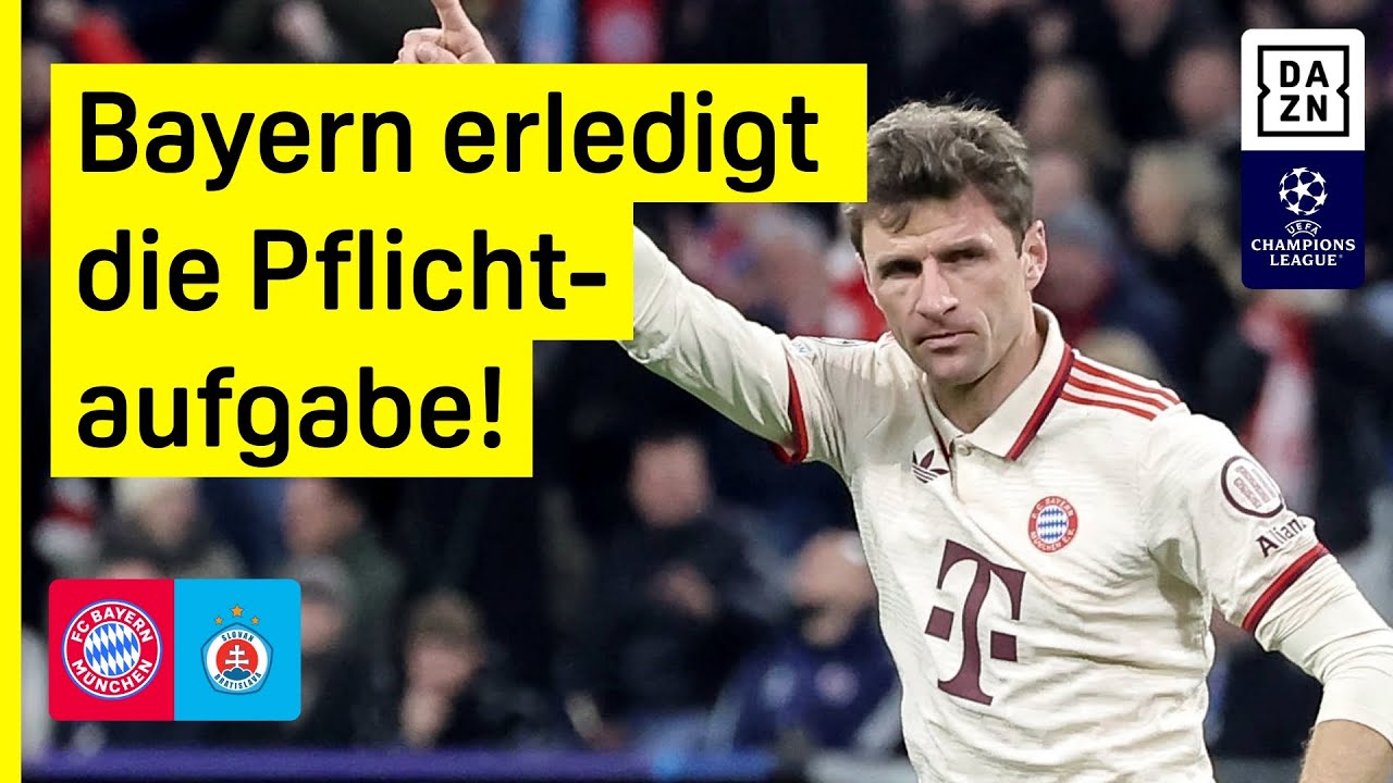 Achtelfinale über Playoff-Umweg? FC Bayern - Slovan Bratislava | UEFA Champions League | DAZN