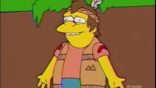 The Simpsons - Nelson thinks tree is his father
