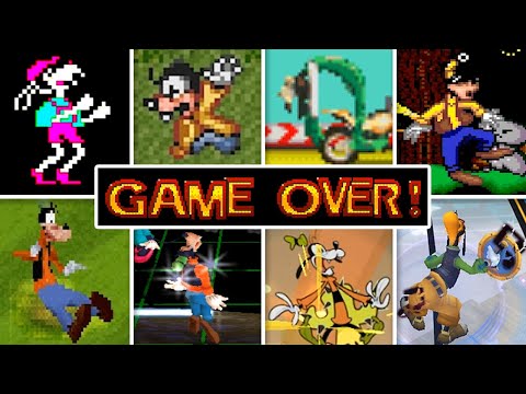 Evolution of Goofy's Games Death & Game Over Screens!