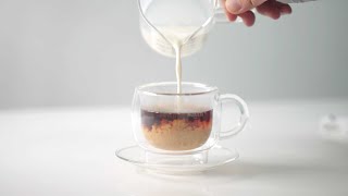 밀크티 먹는데 1시간 걸린 홈카페 영상 만들기 2탄 #감성와르르 home cafe making video (vol. 2) 🤣 milk tea