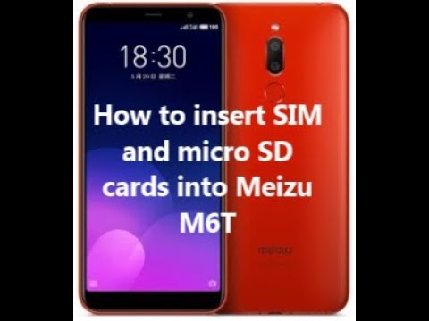 How to insert SIM and micro SD cards into Meizu M6T
