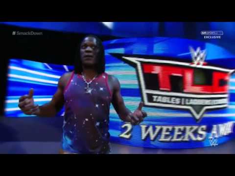 Smackdown 2015/12/03 - R-Truth finds himself on the ramp (Wyatt Family Pre-entrance sequence)