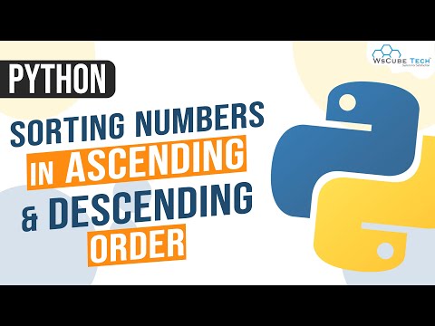 Sorting Of Array In Python Sorting Numbers Of Array In Asc Order Python Programming