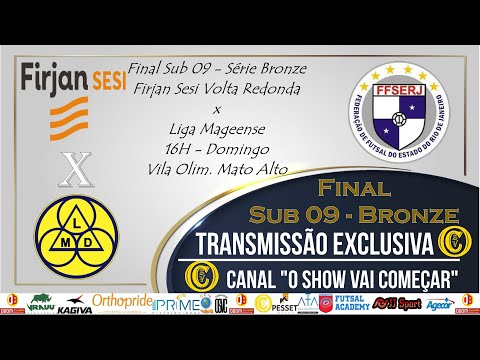 Retransmissão Firjan Sesi x LMD - Campeonato Carioca Sub 9 - Série Bronze - Final