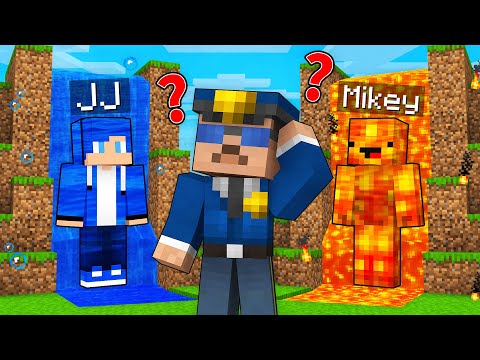 JJ's WATER vs Mikey's LAVA Hide and Seek Survive Battle in Minecraft - Maizen