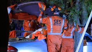 preview picture of video 'Crash on Bancroft Street Bendigo 25/08/2014'